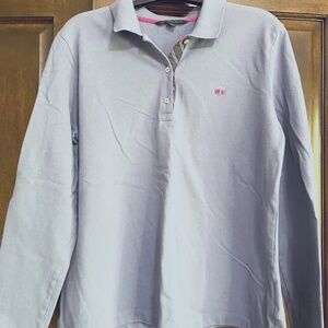 Brooks Brothers Periwinkle Long/ Sleeve Polo - Sz. XL